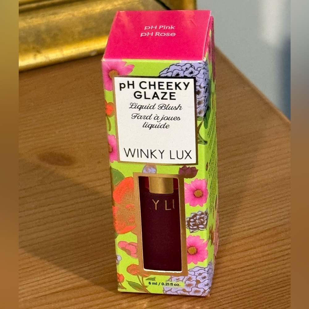 Winky Lux pH Cheeky Glaze Liquid Blush Pink/ Rose. NIB